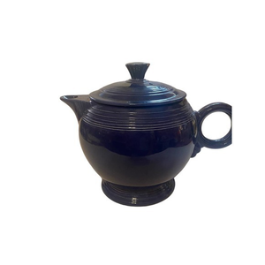 Vintage‎ Fiesta Ware Large Cobalt Teapot Blue glazing